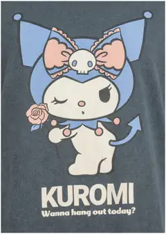 Hello Kitty naisten T-paita Kuromi - Antracite - 2