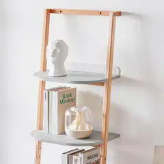 SoBuy seinähylly vaalea tammi HSTR02-K-HG - 3