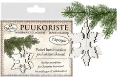 J.K. Primeco puukoriste Lumihiutale valkoinen 2kpl - 1