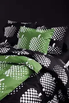 Finlayson pussilakanasetti Optinen Omena 150x210 cm mu/valk - 2