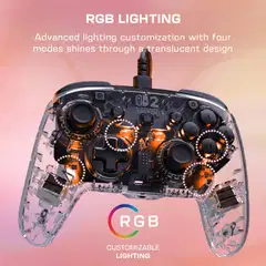Turtle Beach peliohjain Switch 2 Afterglow Clear - 8