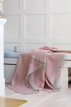 Lapuan Kankurit huopa Rauha 130x180cm+haps. roosa-beige - 4