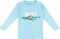 Smurffit lasten pitkähihainen trikoopaita - sininen (v.sin.) - 1