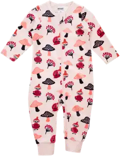 Muumi vauvojen veluuripyjama Sieniretki 592533 - vaaleanpunainen - 1