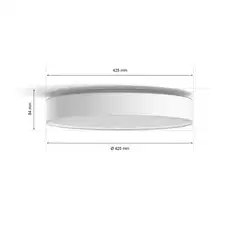Philips Hue Devere -kattovalaisin kylpyhuoneeseen 34W 2200-6500K 4300LM iso valkoinen - 3