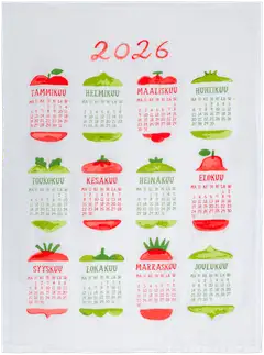 House keittiöpyyhe Kalenteri 2026 Veggies, PatternLab - 1