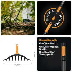 Fiskars OneClick ruusuharava - 2