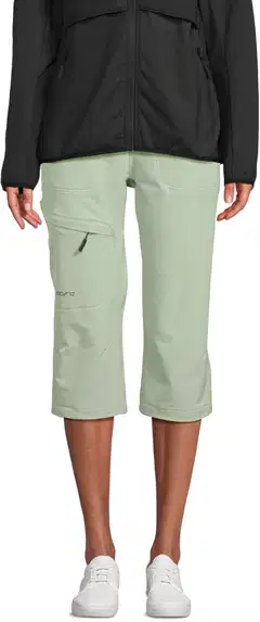 Luode12 naisten retkeilycaprit loose-fit 223L182669 - reseda - 1