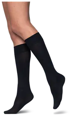 Norlyn naisten tukipolvisukat 60 den - Black - 2