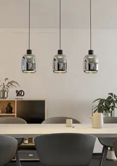 EGLO riippuvalaisin 3-os. Molochio-z LED 3x3,7W RGB CCT musta - 8