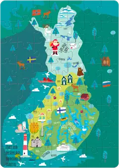 Tactic palapeli Suomi karttapalapeli 56 palaa - 2