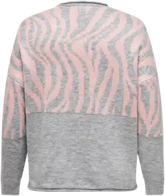 Only Carmakoma naisten neule Carjade Zebra - Medium Grey Melange - 2