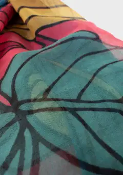 TEX naisten pareo-huivi I283861 - Fuchsia - 3