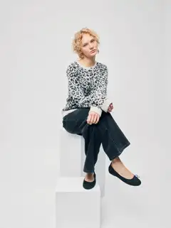 WKLY. naisten neuletakki intarsia 213W360152 - Leo - 3