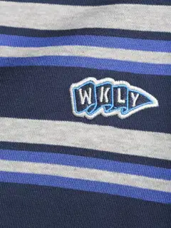 WKLY. miesten raitatrikoopusero 195W252605 - Navy - 5