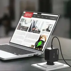 j5create USB-C 67w GAN tietokoneen laturi vaihtopäillä - 6