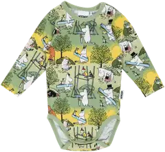 Muumi vauvojen body Uutterat 591167 - VIHREÄ - 1