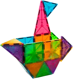 MAGNA-TILES® Clear Colours 32 osaa -magneettirakennussarja - 5