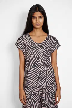 Zabaione naisten paitis Da44nita - P palm black nature - 4