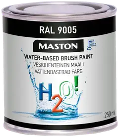 Maali H2O! RAL9005 Syvänmusta 250ml - 1