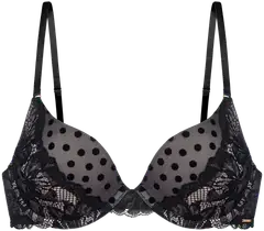 Dorina naisten push up -rintaliivit Yasmine - BLACK - 1