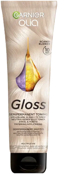 Garnier Olia Gloss kiiltoa antava sävyte Scandi Blonde 150ml - 1