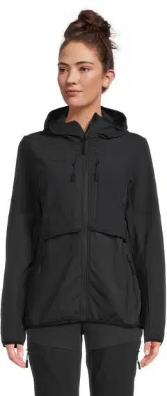 Luode12 naisten retkeily- ja ulkoilutakki 223L112664 - Jet Black - 1