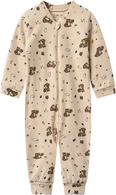 Tiny One unihaalari Nalle GOTS - Cement AOP - 1