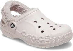 Crocs naisten pistokas Baya Lined Fuzz Strap Clog - Barely Pink - 4