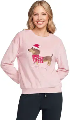 House naisten pörröfleece Daxie - L.pink - 1