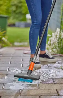 GARDENA Terassinpesuharja varrella Cleansystem, karkea - 5