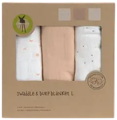 Lässig puuvillaharso 85cm Moon Peach 3 kpl - 5