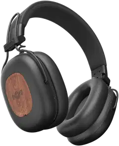 House of Marley langattomat vastamelukuulokkeet Positive Vibration Rebel, musta/puu - 1