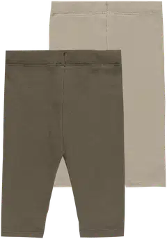 Ciraf vauvojen ribbileggingsit 2-pack 250B263111 - Dusty Olive & Abbey Stone - 2