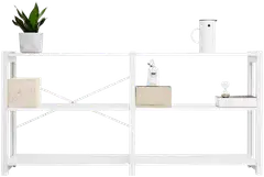 Lundia Classic 2-osainen avohylly, matala - VALKOINEN - 1