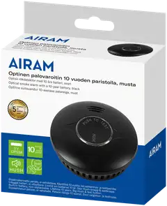 Airam Optinen palovaroitin 10 vuotta musta - 3