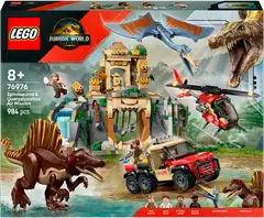 LEGO® Jurassic World Spinosauruksen ja Quetzalcoatlusin pako lentäen 76976 - 2