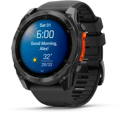 Garmin urheilukello Fenix 8 AMOLED 51 mm tummanharmaa/musta - 2