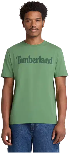 Timberland miesten t-paita Wordmark Logo - Myrtle - 1