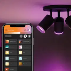 Philips Hue Fugato -kohdevalaisin 4.2W 2000-6500K 1200LM musta - 9