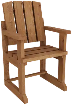 Miljöörakennus Jämäkkä tuoli, luonnon ruskea 79x60x63cm - 1