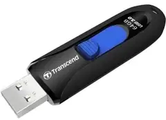 Transcend muistitikku 64GB USB 3.0 musta - 1