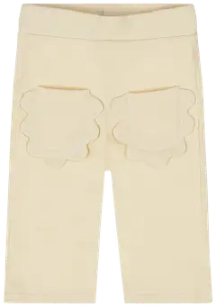 Dirkje lasten collegehousut, koristeelliset etutaskut ja leveät lahkeet N58328-35 - SAND - 1