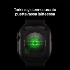 Apple Watch Ultra 4 GPS + Cellular 49 mm:n musta titaanikuori ja viininpunainen Alpine Loop -ranneke - M - MJC14KS/A - 5