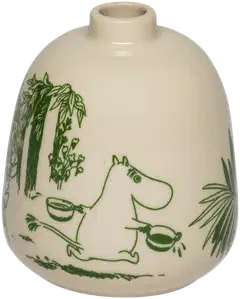 Moomin Arabia Muumi maljakko 83mm L. Metsä uud.hyöd. - 1