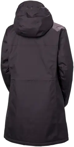 Helly Hansen naisten pitkä kevytvanutakki Westport Ins Coat - Black grape - 2