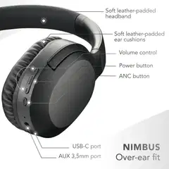MusicSound langattomat vastamelukuulokkeet Nimbus musta - 4