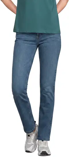 House naisten farkut Straight Fit - MID BLUE OPTION 2 - 1