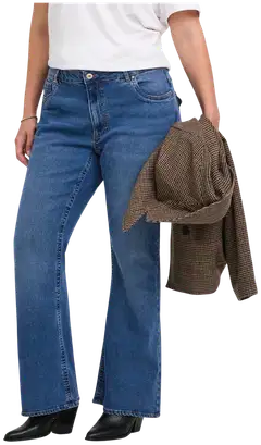 Only Carmakoma naisten farkut Carphoebe - Medium Blue Denim - 4