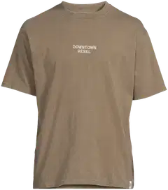 WKLY. miesten t-paita acid wash 195W482501 - nutria washed - 2